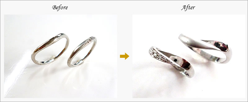 【結婚10年目に指輪指輪をリフォーム・・・】茨城県古河市Ｍ様