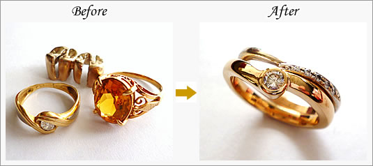 【結婚指輪とセットで使える指輪を････】茨城県筑西市Ｏ様